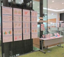 中央館「男女共同参画週間」の展示の様子