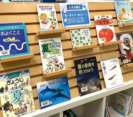 中央館8月『暑い夏を吹っ飛ばせ！』の展示の様子